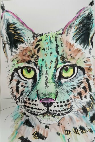 Luchs von Rosie Tretter, Malerei kaufen auf Singulart