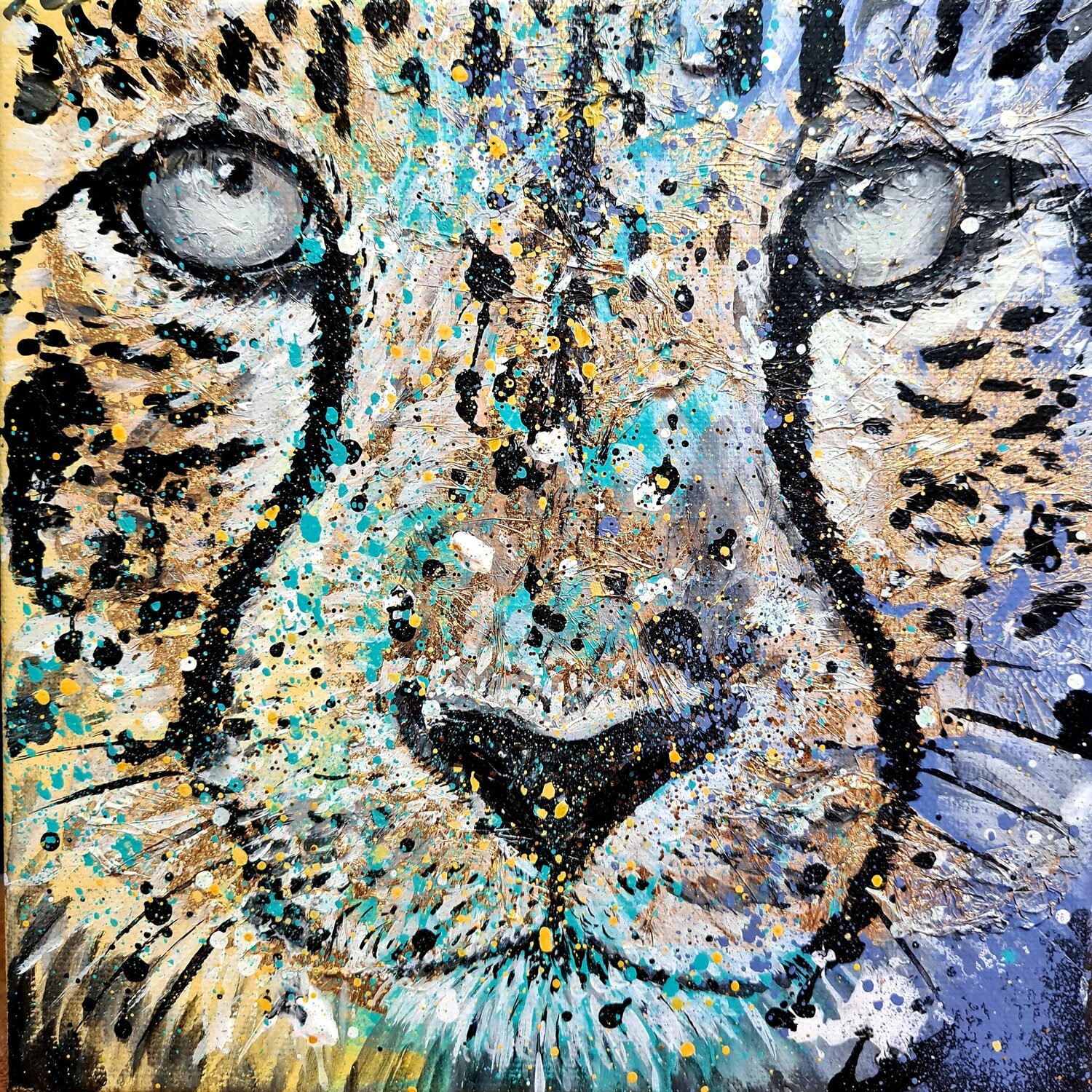 Acinonyx Jubatus no. IIII Rosie Tretter Originalgemälde zu verkaufen