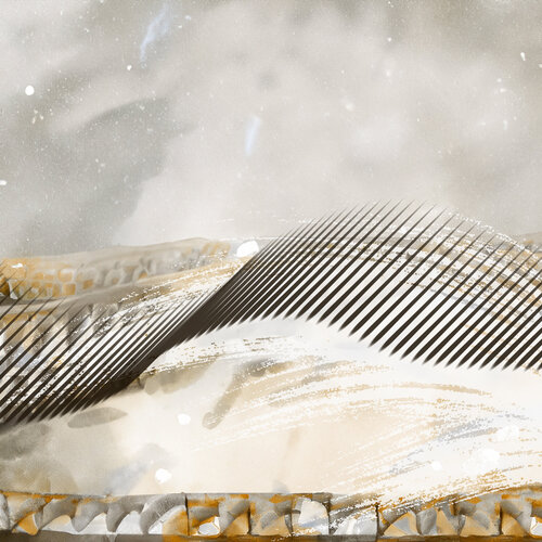 "Materia suspendida" - Pintura digital by Salva Nebot, 종이 for Sale on Singulart