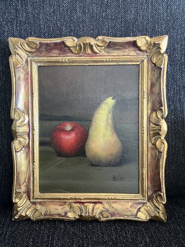 Pear and apple von Ulrika Westerberg, Malerei kaufen auf Singulart