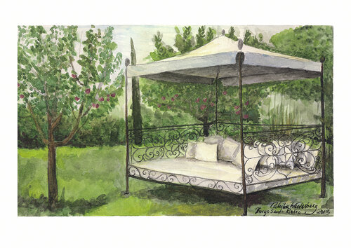 Daybed at Borgo Santo Pietro by Ulrika Westerberg, Print for Sale on Singulart