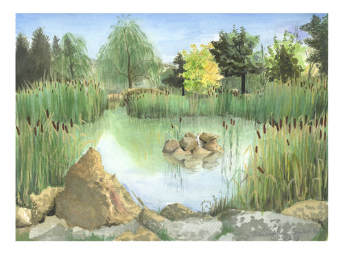 The pond 2 von Ulrika Westerberg, Druck kaufen auf Singulart
