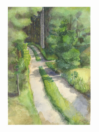 The forrest dirt road von Ulrika Westerberg, Druck kaufen auf Singulart