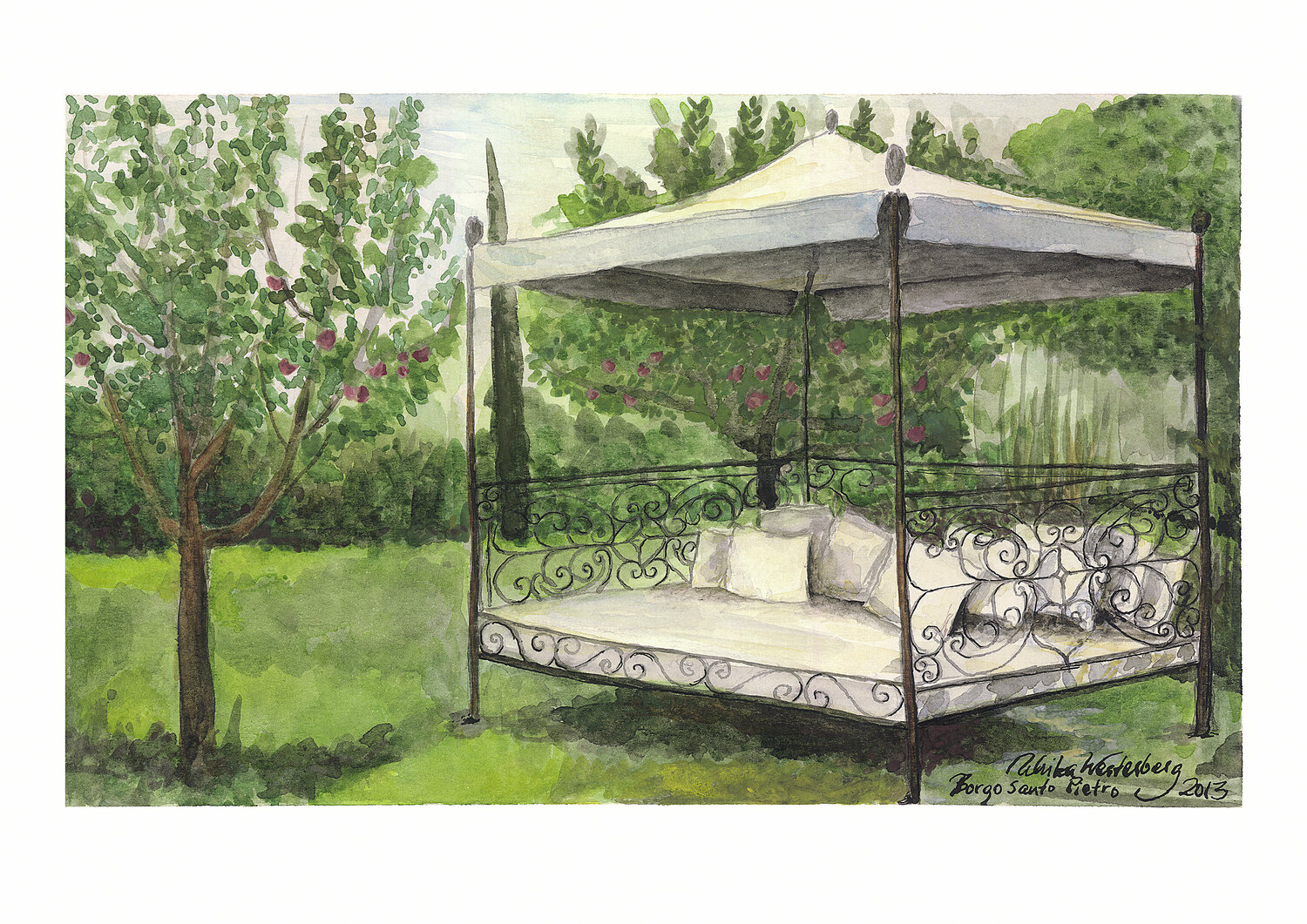 Daybed at Borgo Santo Pietro Ulrika Westerberg