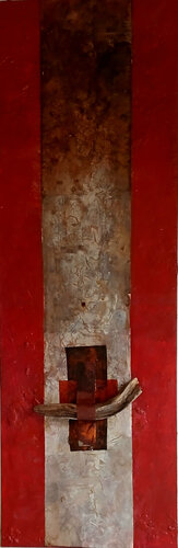 Cadono foglie rosse by RITA SCARPELLI, 회화 for Sale on Singulart