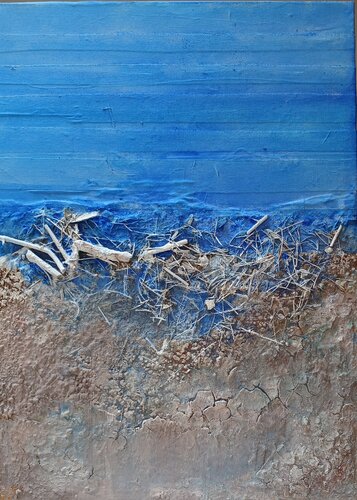 La spiaggia del lago van RITA SCARPELLI, Schilderij te koop op Singulart