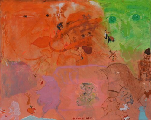 In the Background van Amida G., Schilderij te koop op Singulart