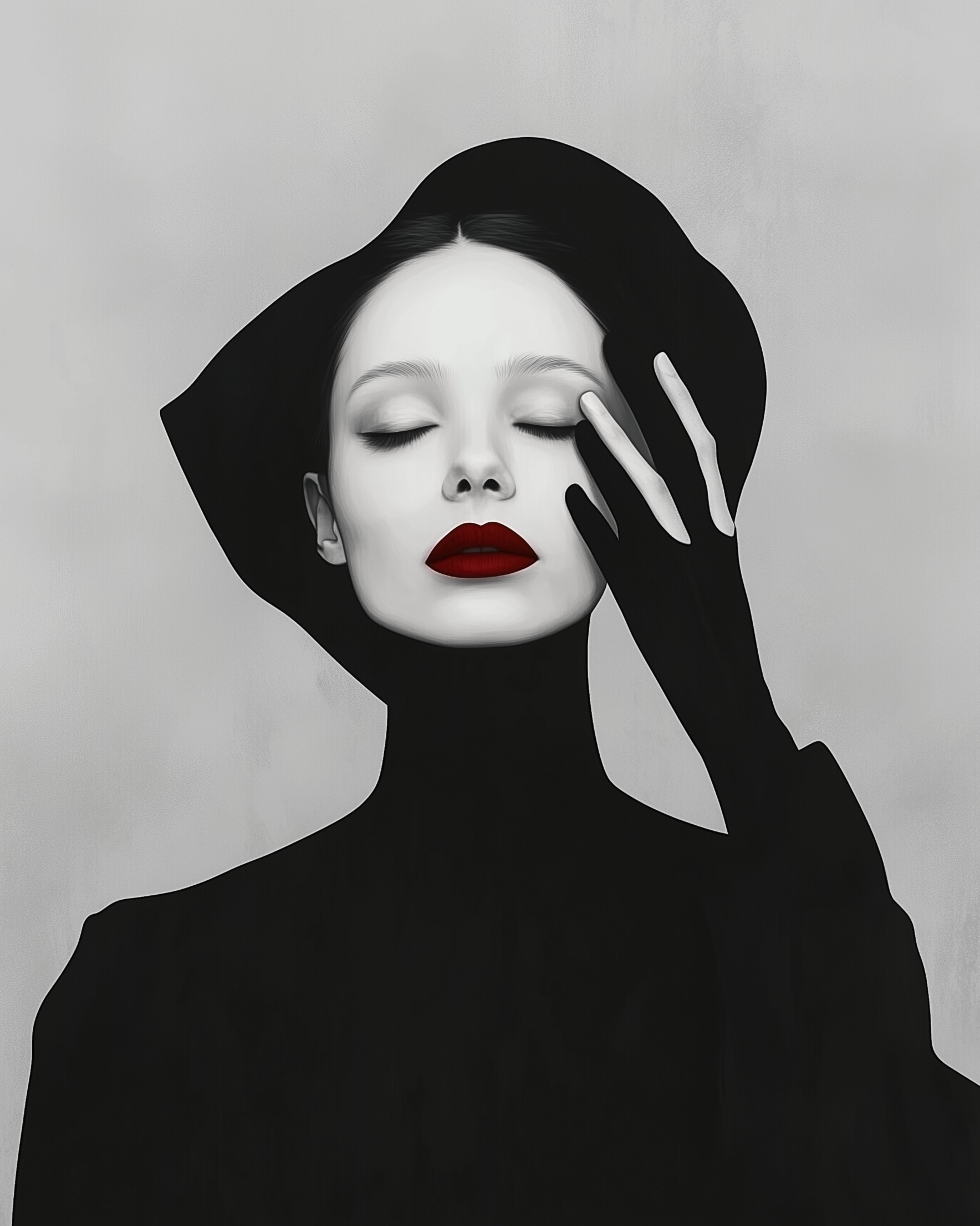 Freitagseuphorie: Schwarz &amp; Weiß, ein Hauch von Rot