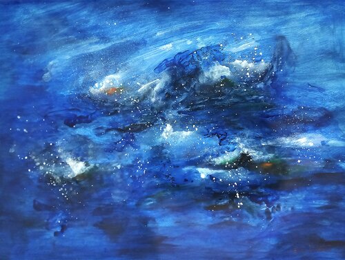 Wavy Twilight van Eve Lorena Pimentel, Schilderij te koop op Singulart