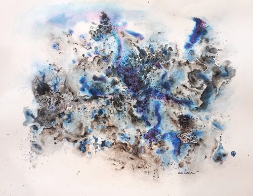 The Black Pool... of dark emotions von Eve Lorena Pimentel, Malerei kaufen auf Singulart