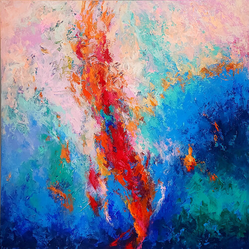 Loving Angels by Ewa Martens, Painting for Sale on Singulart