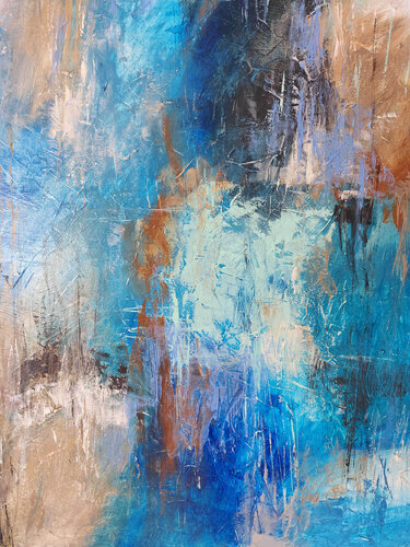 Looking In Your Blue Eyes van Ewa Martens, Schilderij te koop op Singulart