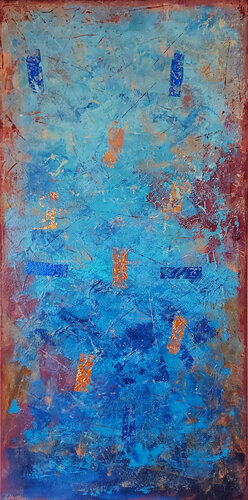 Blue Deepness II by Ewa Martens, 絵画 for Sale on Singulart