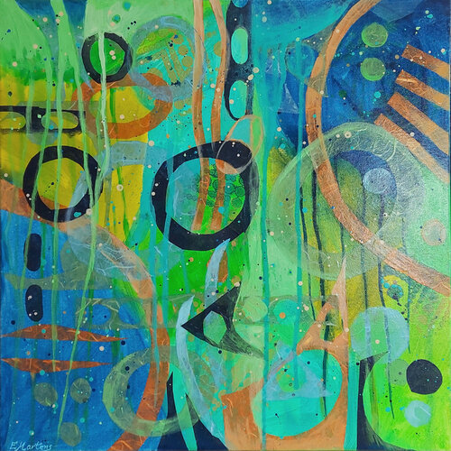 Himmlische Melodie II von Ewa Martens, Malerei kaufen auf Singulart