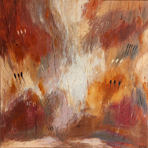 Zauber Des Herbstlichen Waldes di Ewa Martens, Pittura in vendita su Singulart