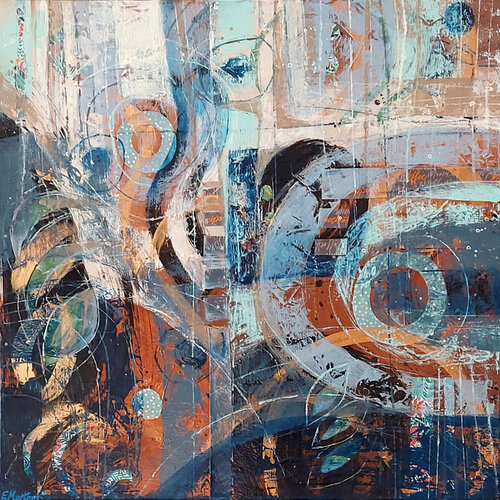 Walking On The Moon II van Ewa Martens, Schilderij te koop op Singulart