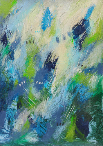Ocean Vibes II di Ewa Martens, Pittura in vendita su Singulart