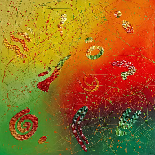 Mein Paradies-Neue Zeit di Ewa Martens, Pittura in vendita su Singulart