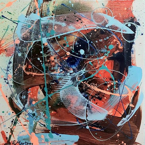 Farbströme III di Ewa Martens, Pittura in vendita su Singulart