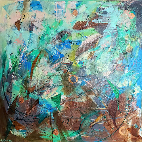 Secret Garden van Ewa Martens, Schilderij te koop op Singulart