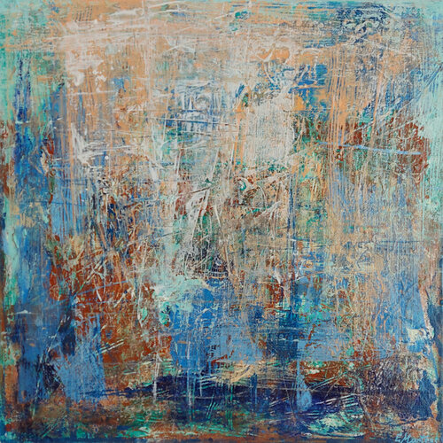 True Blue II di Ewa Martens, Pittura in vendita su Singulart