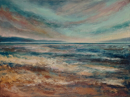 Traumlandschaft IV par Ewa Martens, Peinture en vente sur Singulart