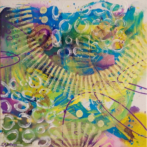 Frühlingswiese II von Ewa Martens, Malerei kaufen auf Singulart