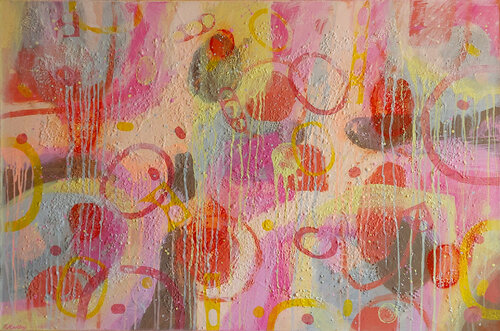 Dream Sweet Dream Pink di Ewa Martens, Pittura in vendita su Singulart