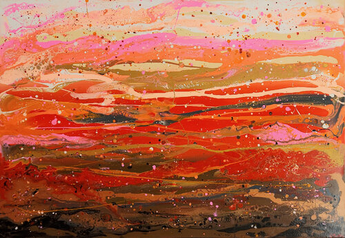 Let It Flow by Ewa Martens, Painting for Sale on Singulart