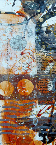 Gratitude To The Universe by Ewa Martens, Painting for Sale on Singulart