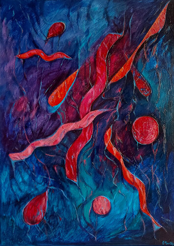 Im Freien Fall di Ewa Martens, Pittura in vendita su Singulart