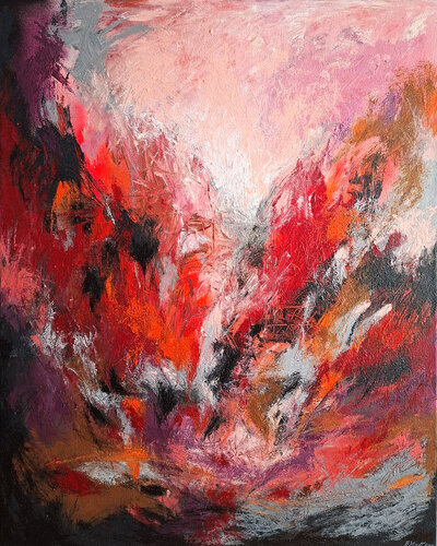 Love Is The Answer par Ewa Martens, Peinture en vente sur Singulart