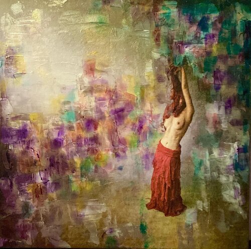 Peonia by Crissial, 회화 for Sale on Singulart