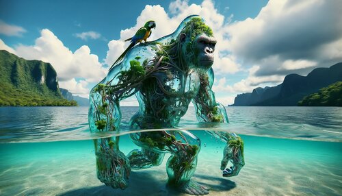 Balade animal. Guennal X AI par Frédéric guennal, Digital en vente sur Singulart