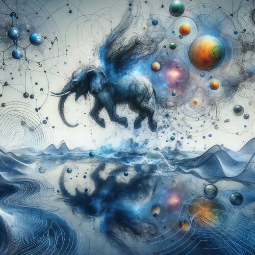 éléphant3 Guennal X AI par Frédéric guennal, Digital en vente sur Singulart