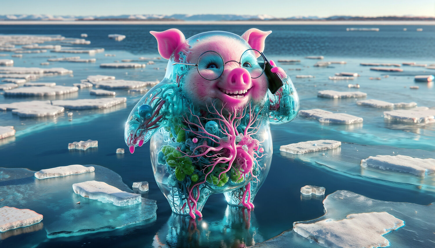 Cochon polaire. Guennal X AI Frédéric guennal Digital zu verkaufen