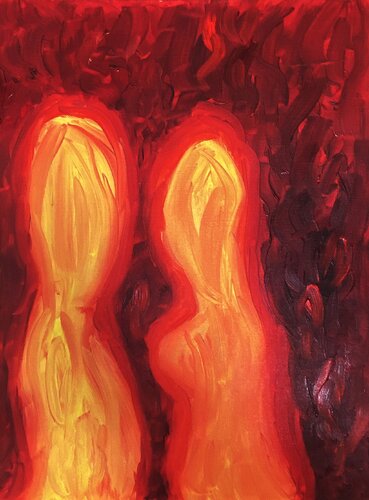 THE WHISPER van Alessandra Mattanza, Schilderij te koop op Singulart