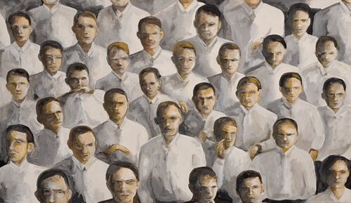 Weisse Hemden di Johann Wittmann, Pittura in vendita su Singulart