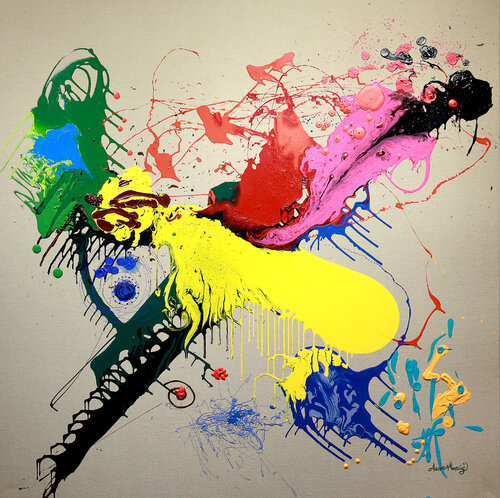 Abstract. #06 di Andrea Moring, Pittura in vendita su Singulart