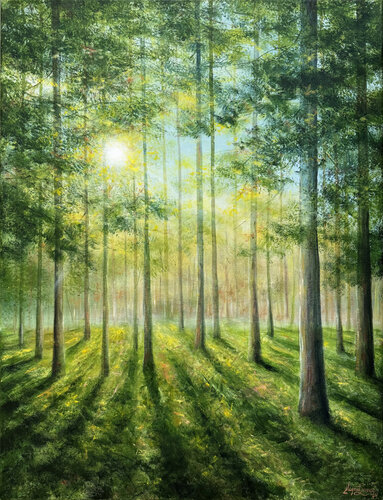 Forest light von Magnus Larsson, Malerei kaufen auf Singulart