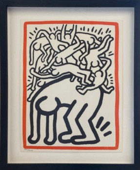 キース・ヘリング【Yellow Figure】エスタンプリトグラフ 限定数販売 Keith Haringの作品をSINGULARTで販売中