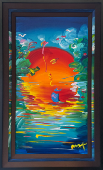 J.F.ケネディ ピーター・マックス 直筆サイン リトグラフ 本物！Peter Max ！ピーターマックス！肉筆サイン！巨大