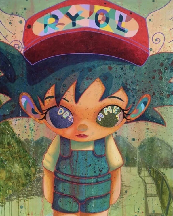 RYOL アートプリントDoraemon On Felix Silhouette Doraemon On Felix Silhouette – Post Modern Vandal