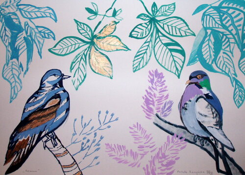 Conversation by Weronika Raczynska, Work on Paper for Sale on Singulart