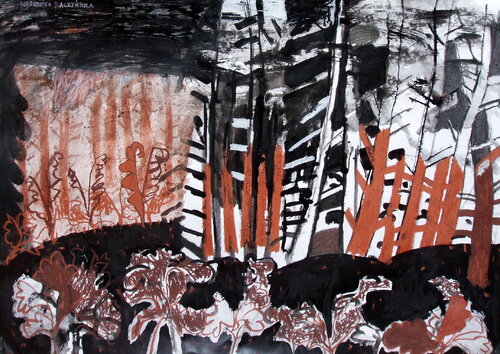 Brush-Wood by Weronika Raczynska, Work on Paper for Sale on Singulart