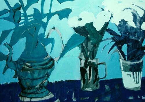 Blue Still Life von Weronika Raczynska, Malerei kaufen auf Singulart