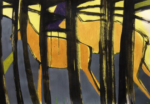 Deers by Weronika Raczynska, Work on Paper for Sale on Singulart