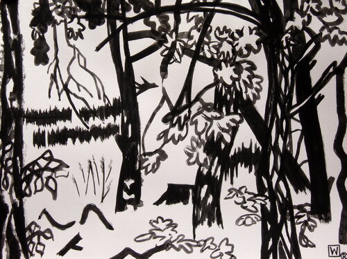 Oak-Trees von Weronika Raczynska, Zeichnungen kaufen auf Singulart