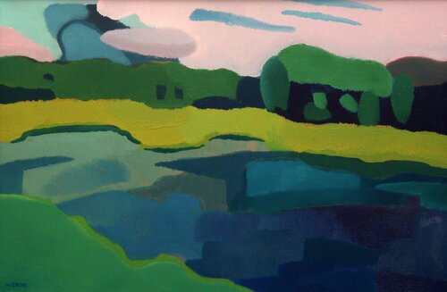 River by Weronika Raczynska, Painting for Sale on Singulart