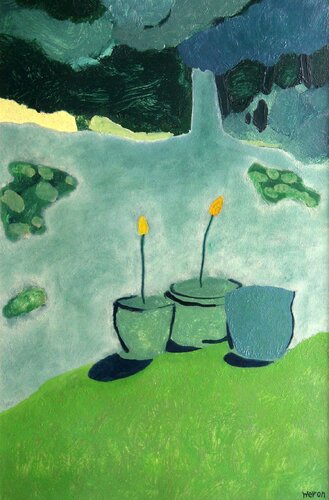 Two Tulips by Weronika Raczynska, Painting for Sale on Singulart
